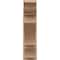 Ekena Millwork 7 1/2-in W x 24-in D x 28-in H Balboa Trad Rough Cedar Woodgrain TimberThane Outlooker, Primed Tan OUTUR075X24X28BOA04RCPR - alternate 4